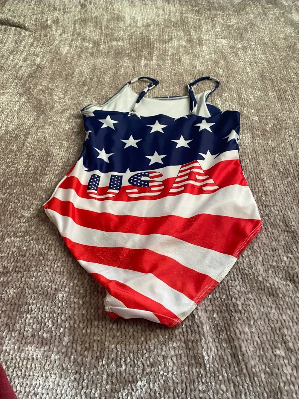 Kids USA Flag One-Piece Swimsuit - Red, White & Blue